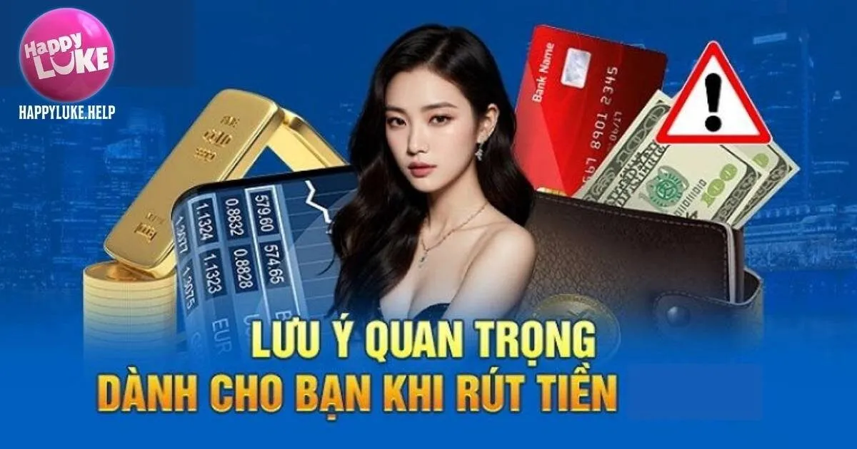 Lưu ý quan trọng khi rút tiền Happyluke