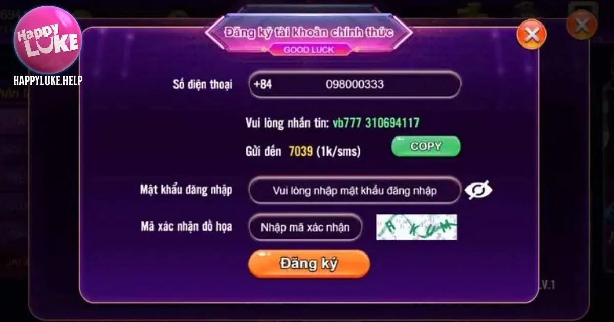 Hướng dẫn các thao tác tham gia cổng game Happyluke