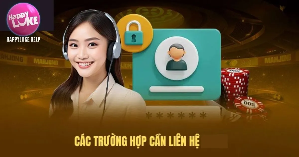 Trường hợp cần thiết nên liên hệ Happyluke